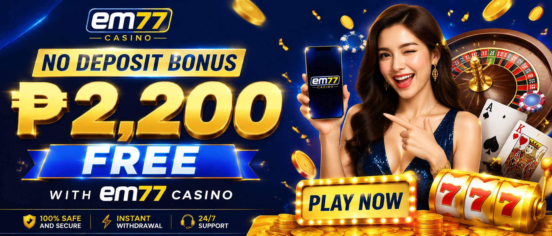 em77 casino promotions and local payment options